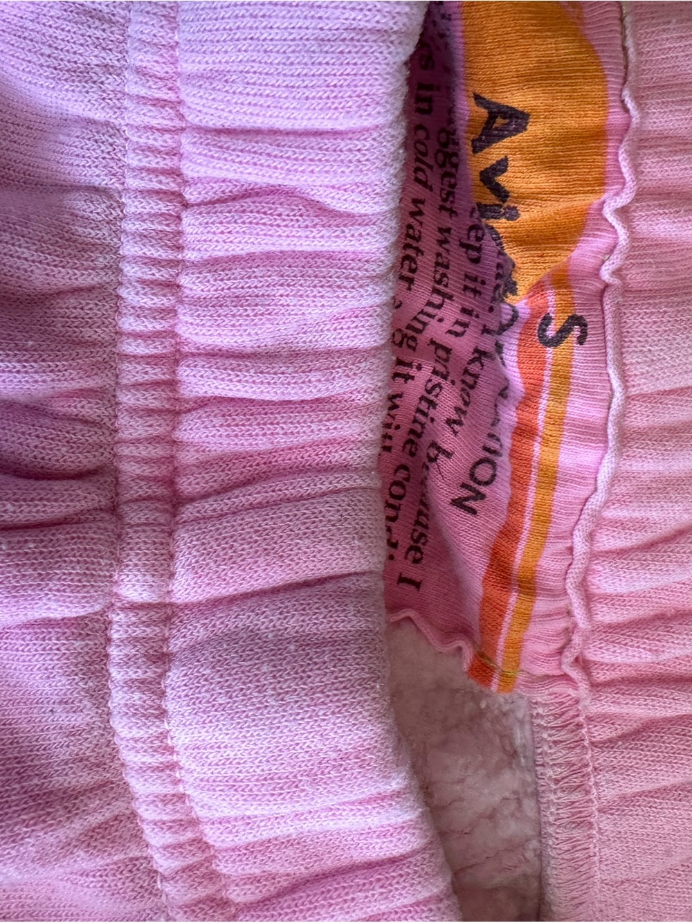Pink Graphic Sweatpants with Rainbow Logo - Picture 2 of 3